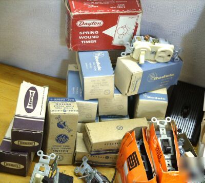 Lot of household switches cover plates outlets & more 