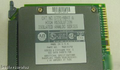 Allen bradley 1771-NB4T high resolution isolated plc-5