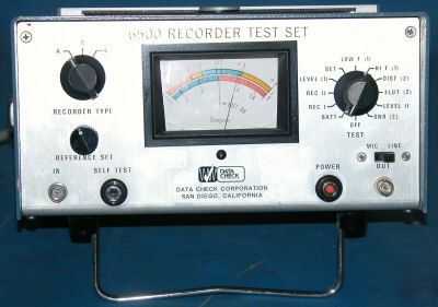 Data check 6500 recorder test set