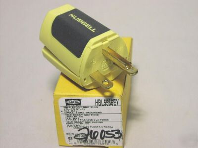 New hubbell HBL5566EY nema 6-15P plug 5566EY 