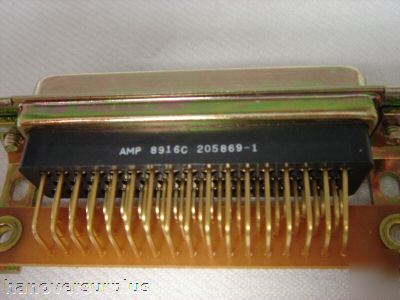 205869-1 lot of 10 amp d-subminiature right angle plug