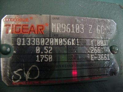 New dodge tigear speed reducer gearbox 20:1 ratio