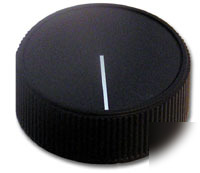 Control panel knob 099 black matte d-shaft knobs 25 pc.